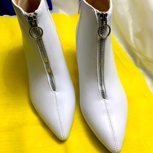 White Ankle Boot